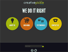 Tablet Screenshot of creativepickle.com